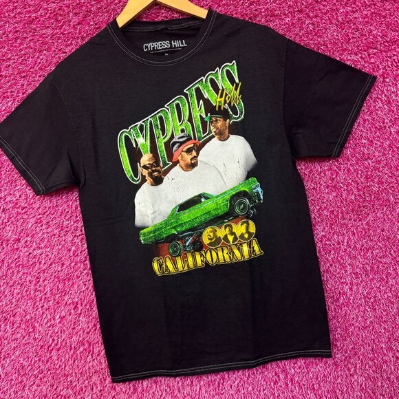 Cypress Hill Emerald Low Rider California Rap Trio Tee S/M - Picture 3 of 4